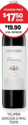 Harry Brown Yalumba barossa shiraz offer