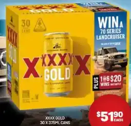 Harry Brown XXXX Gold offer