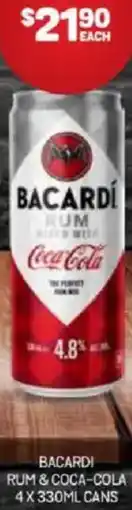 Harry Brown BACARDI RUM & COCA-COLA offer