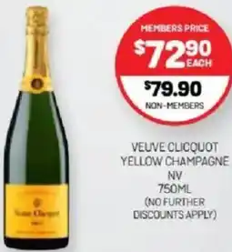 Harry Brown Veuve clicquot yellow champagne nv offer