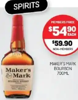 Harry Brown Maker's mark bourbon offer