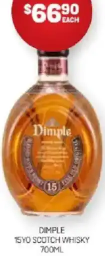 Harry Brown Dimple 15yo scotch whisky offer