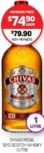 Harry Brown Chivas regal 12yo scotch whisky offer