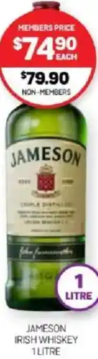 Harry Brown Jameson irish whiskey offer