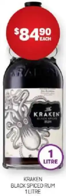Harry Brown Kraken black spiced rum offer