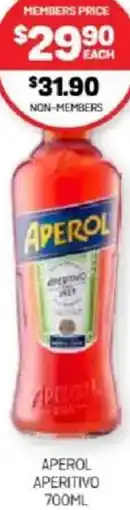 Harry Brown Aperol aperitivo offer