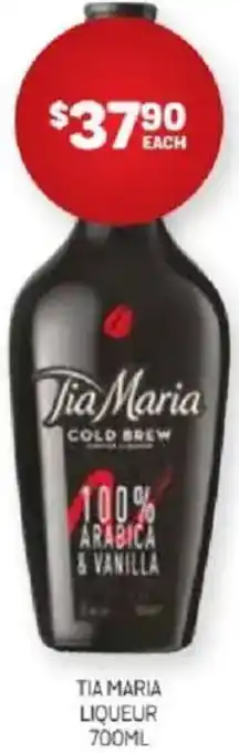 Harry Brown Tia maria liqueur offer