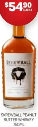 Harry Brown Skrewball peanut butter whiskey offer