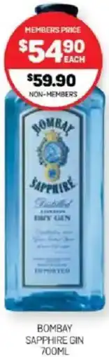 Harry Brown Bombay sapphire gin offer