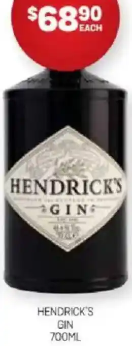 Harry Brown Hendrick's gin offer