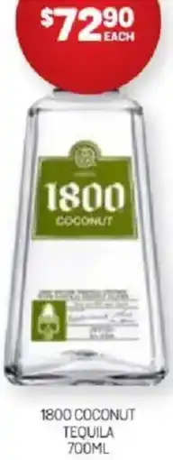 Harry Brown 1800 coconut tequila offer