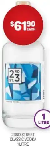 Harry Brown 23rd street classic vodka offer