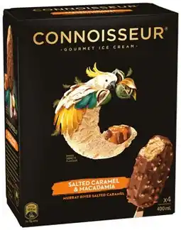 IGA Connoisseur Gourmet Ice Cream 4-6 Pack Selected Varieties offer