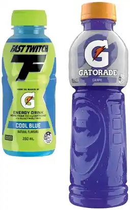 IGA Gatorade 600mL or Gatorade Fast Twitch 350mL Selected Varieties offer