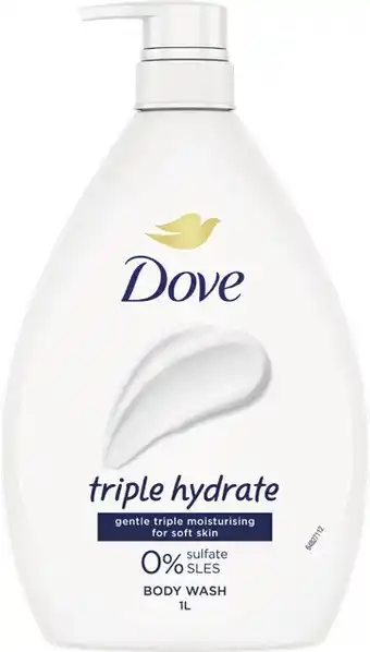IGA Dove Body Wash 1 Litre Selected Varieties offer