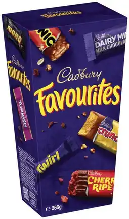 IGA Cadbury Favourites 264-265g Selected Varieties offer