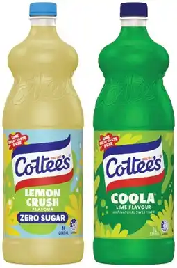 IGA Cottee’s Cordial 1 Litre Selected Varieties offer