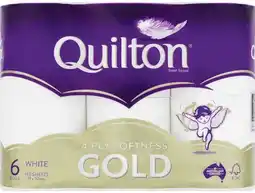 IGA Quilton Gold Toilet Tissue 4 Ply 6 Pack offer