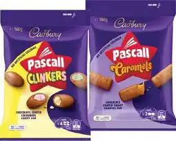 IGA Pascall Chocolate Share Bag 160‑185g or Cadbury Bitesize 120‑150g Selected Varieties offer