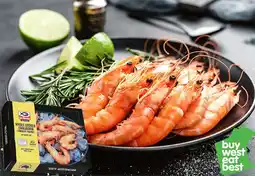 IGA Sea Harvest Cooked Exmouth Medium Endeavour Prawns 1kg offer