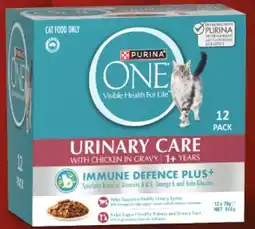 IGA Purina One Wet Cat Food 12x70g Selected Varieties offer