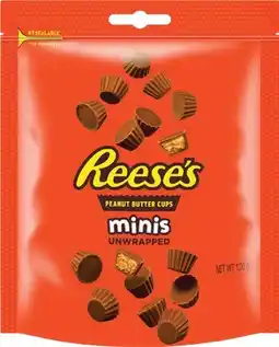 IGA Reeses Miniatures Cups 120‑150g or Minis Unwrapped 120g Selected Varieties offer