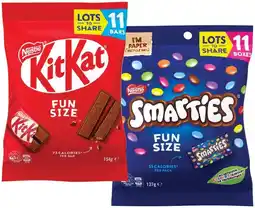 IGA Nestlé Fun Size 11 Pack Selected Varieties offer