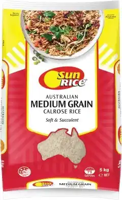 IGA SunRice Medium Grain Rice 5kg Selected Varieties offer