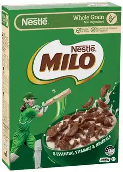 IGA Nestlé Milo Cereals 330-350g Selected Varieties offer