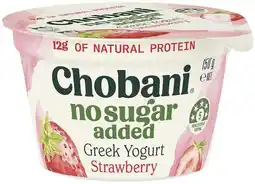 IGA Chobani Greek Yogurt 150- 160g Selected Varieties offer