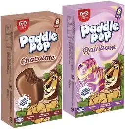 IGA Streets Paddle Pop 8 Pack Selected Varieties offer