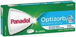 IGA Panadol Optizorb Paracetamol 500mg Caplets 16 Pack offer