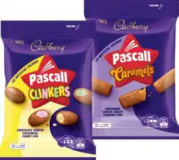 IGA Pascall Chocolate Share Bag 120β185g or Cadbury Bitesize 120β150g Selected Varieties offer