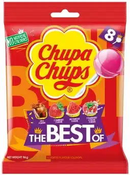 IGA Chupa Chups The Best Of Lollipops 8 Pack or Fizzy Drinks 6 Pack offer