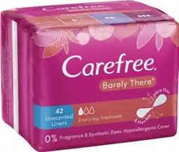 IGA Carefree Barely There Unscented Liners 42 Pack offer