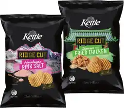 IGA Kettle Ridge Cut Potato Chips 165g Selected Varieties offer