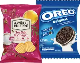 IGA Oreo Cookies 248g, The Natural Chip Co. Chips 175g or Thins Chips 150‑175g Selected Varieties offer