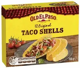 IGA Old El Paso Taco Shells Original 156g offer