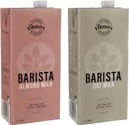 IGA Vitasoy Barista Almond or Oat Milk 1 Litre offer