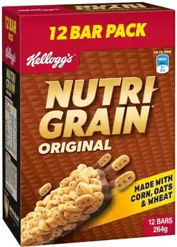 IGA Kellogg’s LCMs or Nutri-Grain Bars 12 Pack Selected Varieties offer
