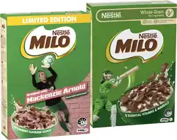 IGA Nestlé Milo Cereal 330‑350g Selected Varieties offer