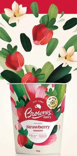 IGA Brownes Yoghurt 1kg Selected Varieties offer