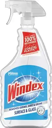 IGA Windex Surface & Glass Cleaner Spray 750mL Selected Varieties offer