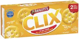 IGA Arnott’s Clix 250g, Shapes 130-190g or Savoy 225g Selected Varieties offer