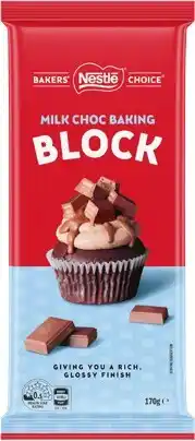 IGA Nestlé Baking Chocolate Block 170g Selected Varieties offer
