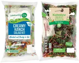 IGA Community Co Creamy Ranch Salad Kit 350g or Kaleslaw Salad Kit 400g offer