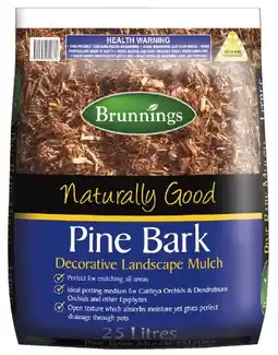 IGA Brunnings Pine Bark Mulch 25 Litre offer