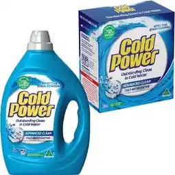IGA Cold Power Laundry Powder 2kg or Liquid 2 Litre Selected Varieties offer