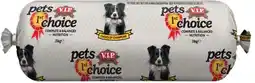 IGA Pets First Choice Dog Roll 3kg (From the Meat Dept) offer