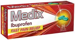 IGA Medix Ibuprofen Soft Gel Capsules 20 Pack offer